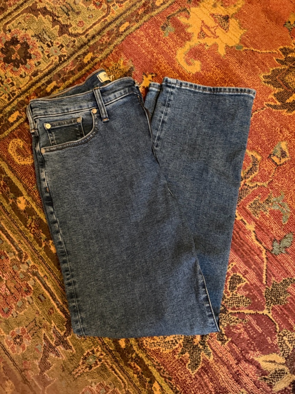 Madewell High-waist straight leg jeans